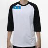 Raglan 3/4 Roundneck Shirt (White Body) Thumbnail