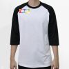 Raglan 3/4 Roundneck Shirt (White Body) Thumbnail
