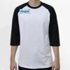 Raglan 3/4 Roundneck Shirt (White Body) Thumbnail