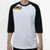 Raglan 3/4 Roundneck Shirt (White Body) Thumbnail