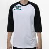 Raglan 3/4 Roundneck Shirt (White Body) Thumbnail