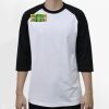 Raglan 3/4 Roundneck Shirt (White Body) Thumbnail