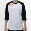 Raglan 3/4 Roundneck Shirt (White Body) Thumbnail