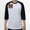 Raglan 3/4 Roundneck Shirt (White Body) Thumbnail