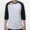 Raglan 3/4 Roundneck Shirt (White Body) Thumbnail