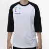 Raglan 3/4 Roundneck Shirt (White Body) Thumbnail