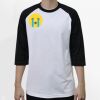 Raglan 3/4 Roundneck Shirt (White Body) Thumbnail