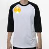 Raglan 3/4 Roundneck Shirt (White Body) Thumbnail