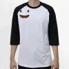 Raglan 3/4 Roundneck Shirt (White Body) Thumbnail