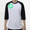 Raglan 3/4 Roundneck Shirt (White Body) Thumbnail