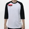 Raglan 3/4 Roundneck Shirt (White Body) Thumbnail