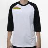 Raglan 3/4 Roundneck Shirt (White Body) Thumbnail