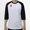 Raglan 3/4 Roundneck Shirt (White Body) Thumbnail