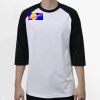 Raglan 3/4 Roundneck Shirt (White Body) Thumbnail
