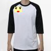 Raglan 3/4 Roundneck Shirt (White Body) Thumbnail