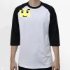 Raglan 3/4 Roundneck Shirt (White Body) Thumbnail