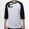 Raglan 3/4 Roundneck Shirt (White Body) Thumbnail