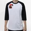 Raglan 3/4 Roundneck Shirt (White Body) Thumbnail