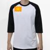 Raglan 3/4 Roundneck Shirt (White Body) Thumbnail