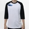 Raglan 3/4 Roundneck Shirt (White Body) Thumbnail