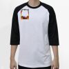 Raglan 3/4 Roundneck Shirt (White Body) Thumbnail
