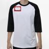 Raglan 3/4 Roundneck Shirt (White Body) Thumbnail