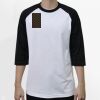 Raglan 3/4 Roundneck Shirt (White Body) Thumbnail