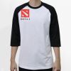 Raglan 3/4 Roundneck Shirt (White Body) Thumbnail