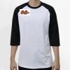 Raglan 3/4 Roundneck Shirt (White Body) Thumbnail