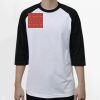 Raglan 3/4 Roundneck Shirt (White Body) Thumbnail