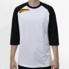 Raglan 3/4 Roundneck Shirt (White Body) Thumbnail