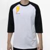 Raglan 3/4 Roundneck Shirt (White Body) Thumbnail