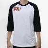 Raglan 3/4 Roundneck Shirt (White Body) Thumbnail