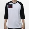 Raglan 3/4 Roundneck Shirt (White Body) Thumbnail