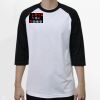 Raglan 3/4 Roundneck Shirt (White Body) Thumbnail
