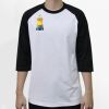 Raglan 3/4 Roundneck Shirt (White Body) Thumbnail