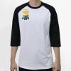 Raglan 3/4 Roundneck Shirt (White Body) Thumbnail