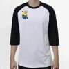 Raglan 3/4 Roundneck Shirt (White Body) Thumbnail