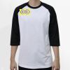 Raglan 3/4 Roundneck Shirt (White Body) Thumbnail