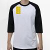 Raglan 3/4 Roundneck Shirt (White Body) Thumbnail