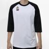 Raglan 3/4 Roundneck Shirt (White Body) Thumbnail