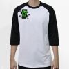 Raglan 3/4 Roundneck Shirt (White Body) Thumbnail
