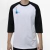 Raglan 3/4 Roundneck Shirt (White Body) Thumbnail