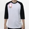 Raglan 3/4 Roundneck Shirt (White Body) Thumbnail