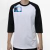 Raglan 3/4 Roundneck Shirt (White Body) Thumbnail