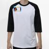 Raglan 3/4 Roundneck Shirt (White Body) Thumbnail
