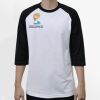 Raglan 3/4 Roundneck Shirt (White Body) Thumbnail