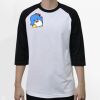 Raglan 3/4 Roundneck Shirt (White Body) Thumbnail