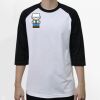 Raglan 3/4 Roundneck Shirt (White Body) Thumbnail