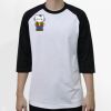 Raglan 3/4 Roundneck Shirt (White Body) Thumbnail